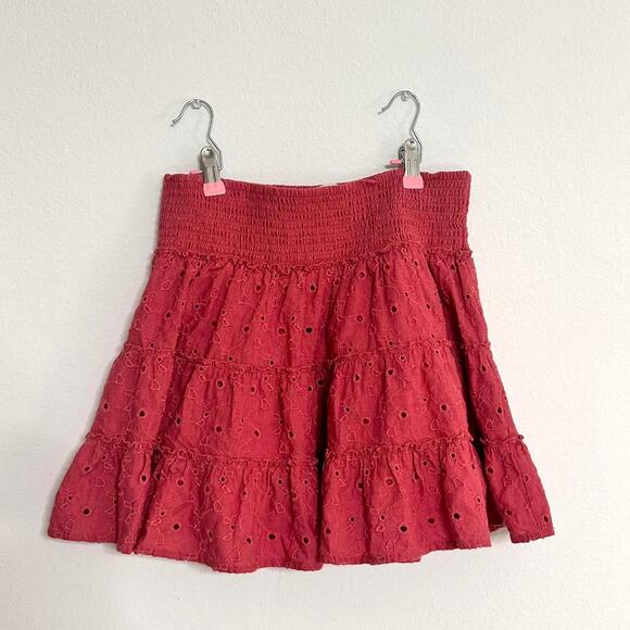 American Eagle Women’s Size Medium Vintage Watermelon Layered Flattering Skirt - Picture 1 of 5